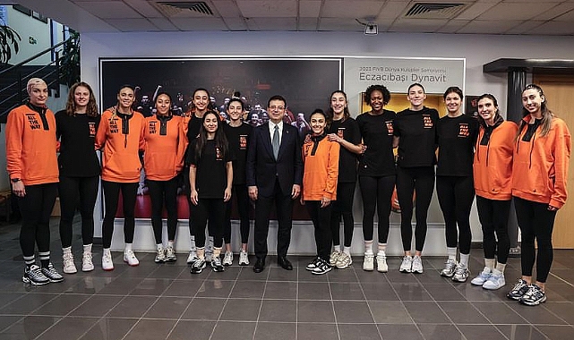 Ekrem İmamoğlu'ndan Eczacıbaşı Dynavit'e ziyaret