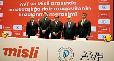 Azerbaycan Voleybol Federasyonu ile misli.com iş birliği anlaşması imzaladı