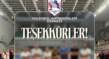 Voleybol Antrenörleri Derneği'nden teşekkür mesajı