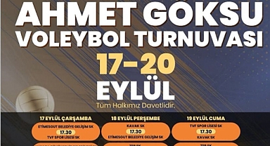 Ahmet Göksu Voleybol Turnuvası yarın başlıyor