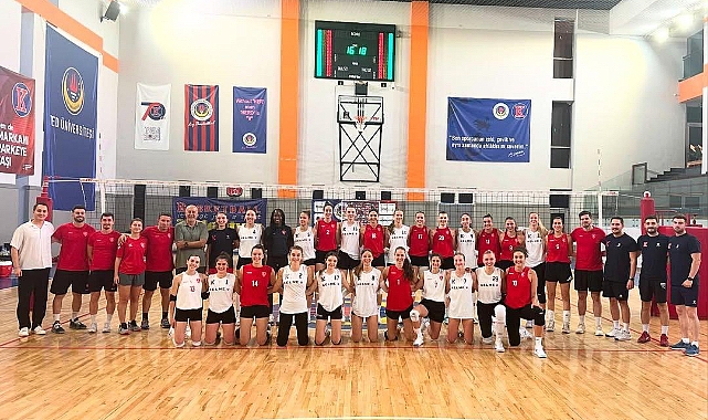 İba Kimya TED Ankara Kolejliler ve Denizli Büyükşehir Belediyespor hazırlık maçı yaptı
