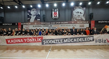 Beşiktaş Kadın takımları Kadına Yönelik Şiddete Karşı sahada!