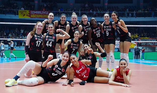 Türk Hava Yolları üçüncü galibiyetini üç sette aldı