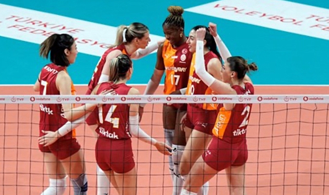 Beş sete giden derbide galibiyet Galatasaray Daikin'in