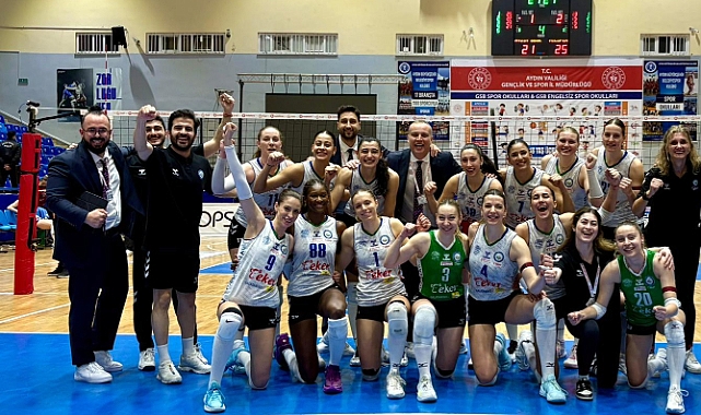 Nilüfer Belediyespor Aydın'da galip
