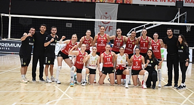 Zorlu maçta galibiyet lider Vestel Manisa Büyükşehir Belediyespor’un 