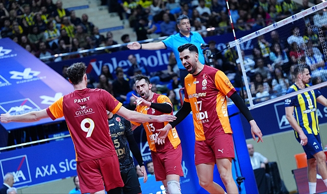 Derbiyi kazanan Galatasaray, Kupa Voley'de finale yükseldi