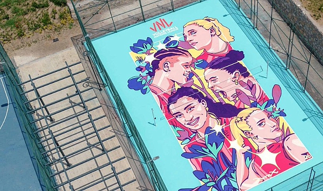 Ankara'da voleybolun mirası sanatla buluştu: VNL Legacy Court Batıkent’te açıldı!