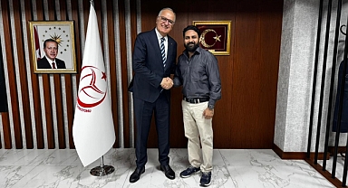 FIVB İletişim Komisyonu Üyesi Dr. Varuna Suthra Türkiye Voleybol Federasyonu'nu ziyaret etti