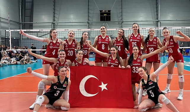 U18 Kadın Milli Takımımızdan Letonya'ya set yok